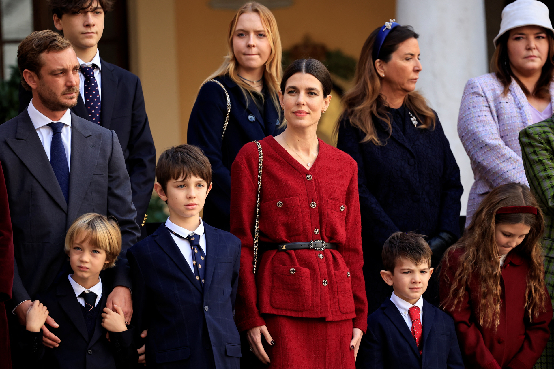la familia real de mónaco al completo