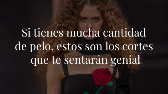 Si tienes mucha cantidad de pelo, estos son los cortes que te sentarán genial