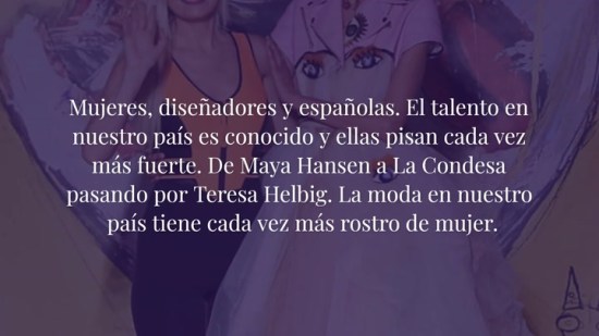 Talento femenino: Las diseñadoras españolas más destacadas