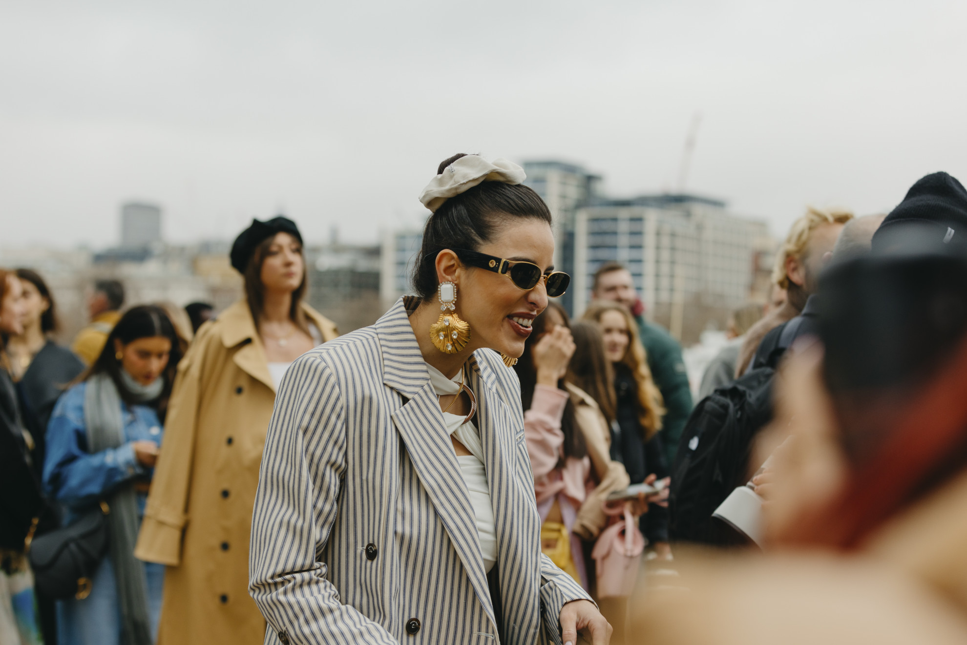 London str F23 0881 pendientes street style