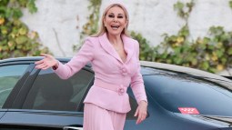 Ana Obregón en el bautizo de su nieta Ana Sandra