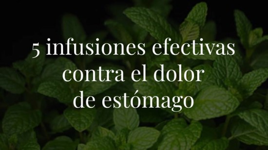 5 infusiones efectivas contra el dolor de estómago