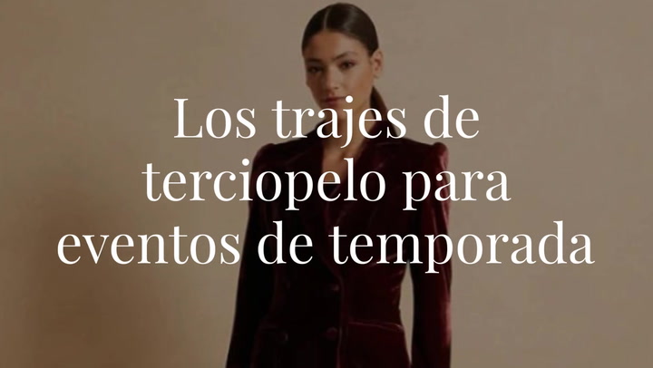 Los trajes de terciopelo: la apuesta segura y más elegante para triunfar en eventos de temporada