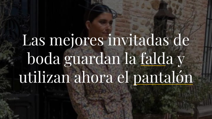 ¡Alerta tendencia! Las mejores invitadas de boda guardan la falda y utilizan ahora el pantalón