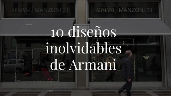 10 diseños inolvidables de Armani