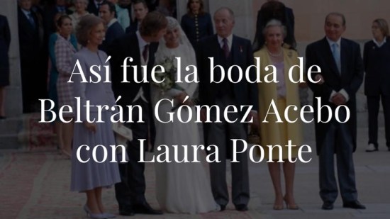 Así fue la boda de Beltrán Gómez Acebo con Laura Ponte