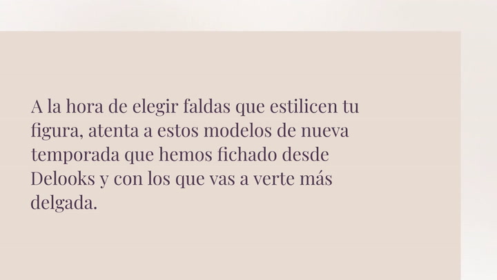 Las faldas que más estilizan y que hacen parecer más delgada ¡Fíchalas!