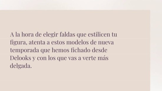 Las faldas que más estilizan y que hacen parecer más delgada ¡Fíchalas!