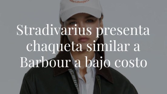 Stradivarius tiene la chaqueta tipo Barbour perfecta y cuesta menos de 70 euros