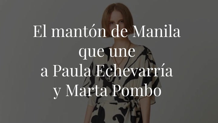 Paula Echevarría y Marta Pombo apuestan por el mantón de Manila como vestido de invitada