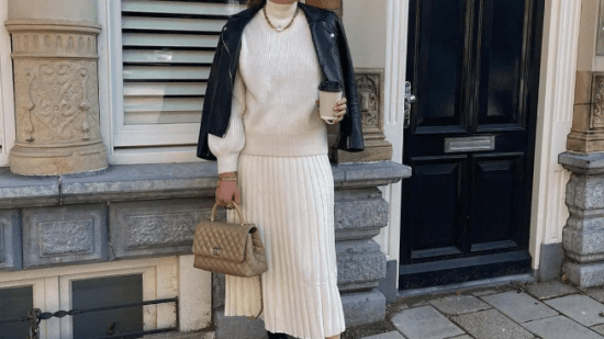 Faldas midi de punto Lefties terceras rebajas