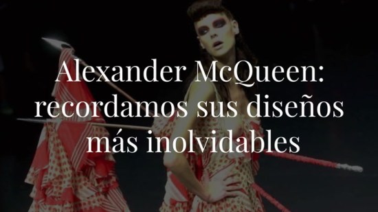 10 diseños inolvidables de Alexander McQueen