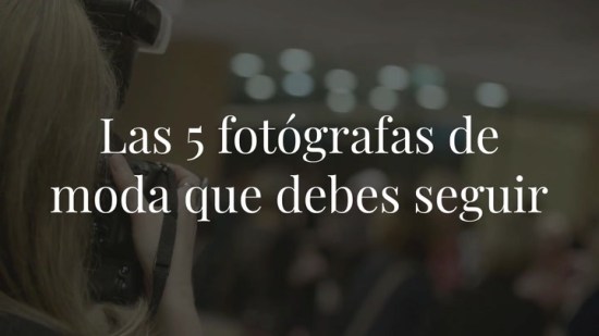 Las 5 fotógrafas que debes seguir si tú también quieres crear los editoriales de moda más alucinantes