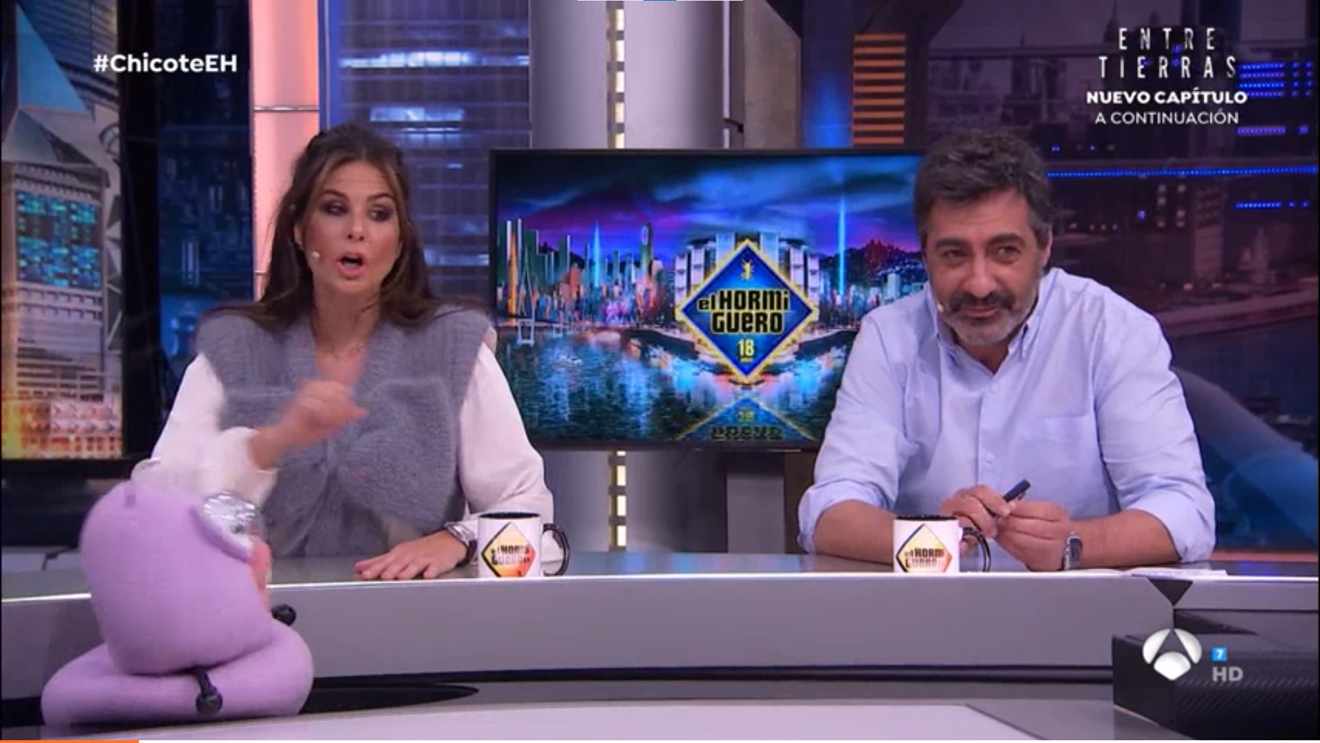 Nuria Roca y Juan del Val, en 'El Hormiguero'