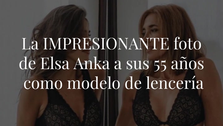 La IMPRESIONANTE foto de Elsa Anka a sus 55 años como modelo de lencería