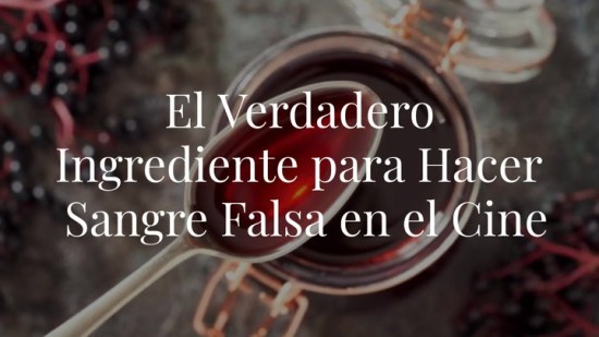 Este es el verdadero ingrediente que usan para hacer sangre falsa en las películas