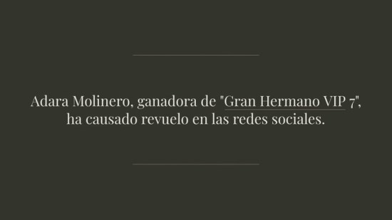 Adara Sufre Una Lluvia De Cr Ticas Tras