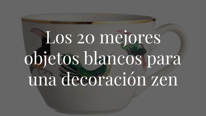 20 objetos blancos para una decoración zen