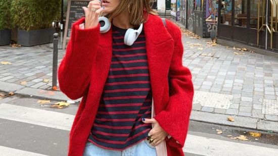 Natichu Alcántara con look en tonalidades rojas