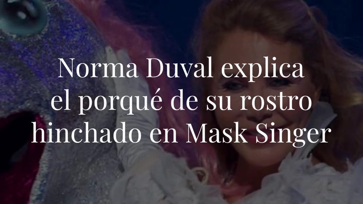 Norma Duval explica el porqué de su rostro hinchado en Mask Singer