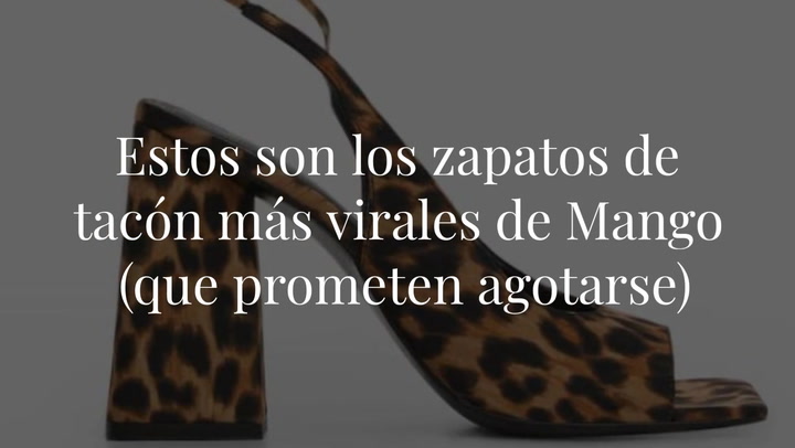 Estos son los zapatos de tacón más virales de Mango (que prometen agotarse)