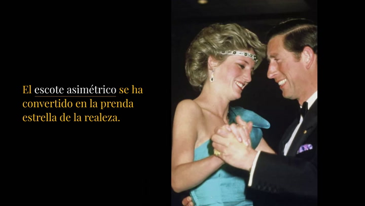 Así es el favorecedor escote asimétrico que las 'royals' no cesan de repetir