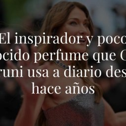 El inspirador y poco conocido perfume que Carla Bruni usa a diario desde hace años