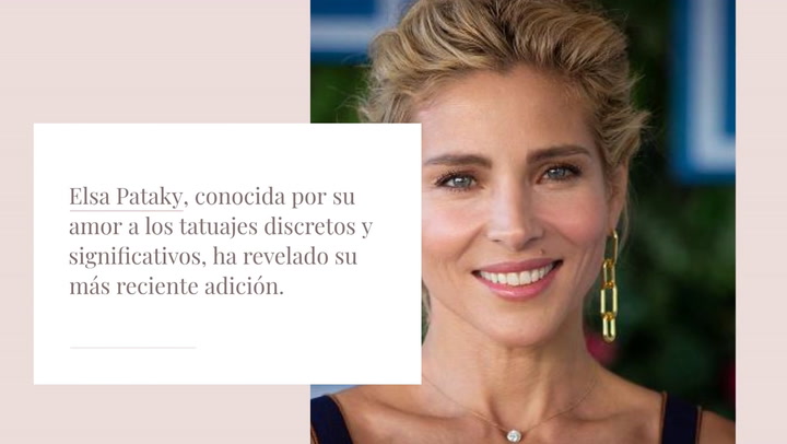 Descubrimos el nuevo tatuaje de Elsa Pataky… y el de sus hijos