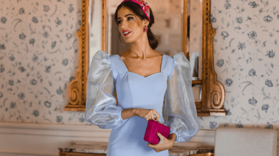 Ropa azul pastel