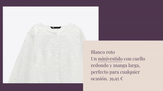 Zara tiene 12 vestidos con bordado suizo (PERFECTOS) que comprar ahora y llevar todo el verano