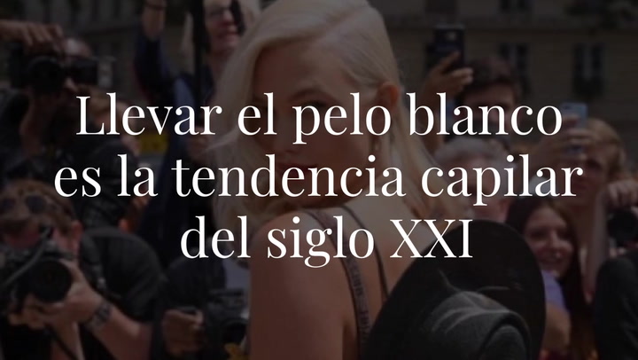Llevar el pelo blanco va a ser la tendencia capilar definitiva del siglo XXI