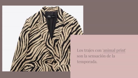 Zara y Bershka lo confirman: se llevan los trajes con ‘animal print’ (y estos te gustarán)
