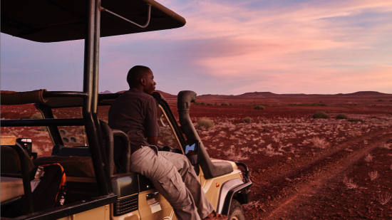 Atardecer en Namibia