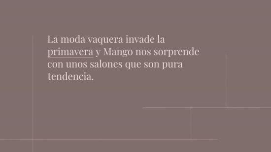 La fiebre del tejido vaquero llega al calzado y estos espectaculares salones de Mango lo confirman