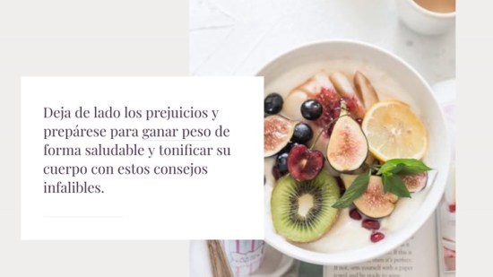 ¡Fuera prejuicios! 12 'tips' para ganar peso y tonificar tu cuerpo