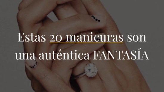 ¿Uñas cortas? Estas 20 manicuras (en tendencia) son una auténtica fantasía
