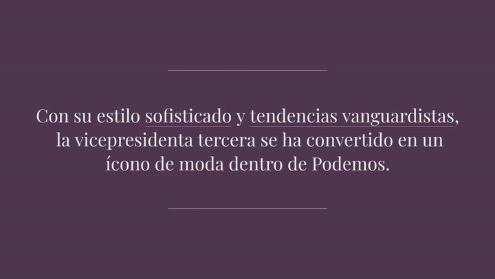 Yolanda Díaz: el glamour de Podemos