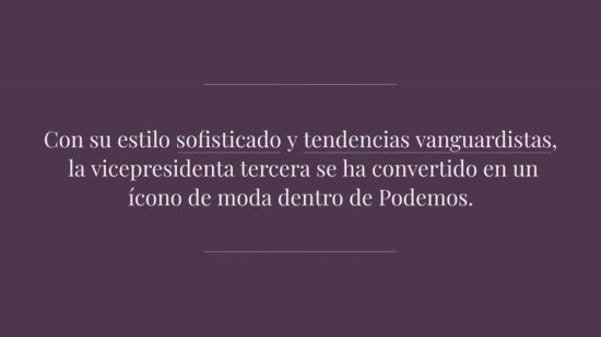Yolanda Díaz: el glamour de Podemos