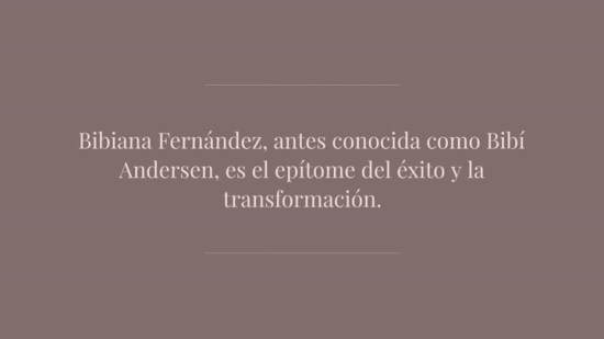 De Bibi a Bibiana: musa trans de la transición que se convirtió en chica Almodóvar y diva del cine