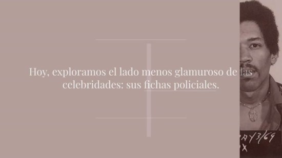 Las fichas policiales de los famosos