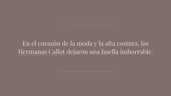 El tesoro de las Hermanas Callot