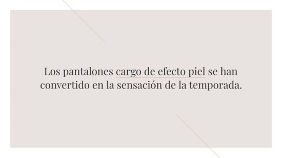 Pantal N Cargo De Efecto La Nueva Obsesi