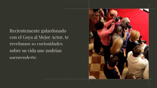 Tras Ganar El Goya Al Mejor Actor Descub