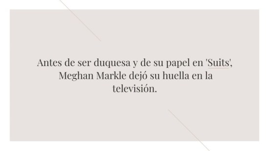 5 series de televisión (que no son 'Suits') donde puedes ver a Meghan Markle