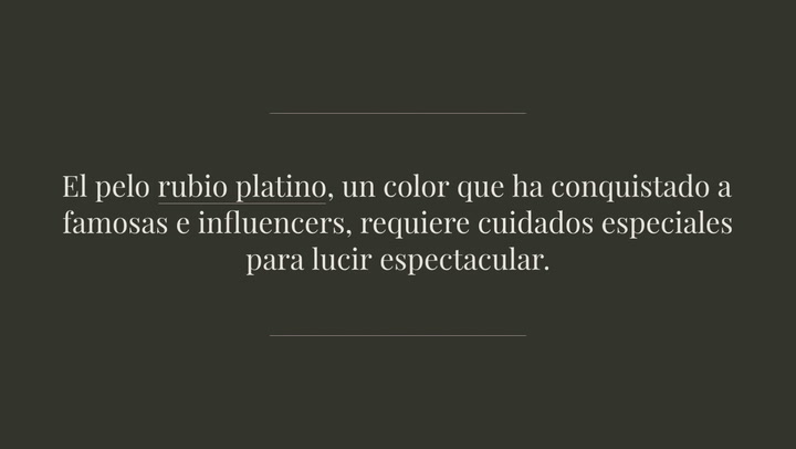C Mo Cuidar El Pelo Rubio Platino Como E