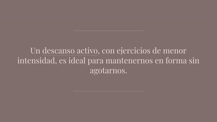 Reposo Activo Cuatro Ejercicios Para Est