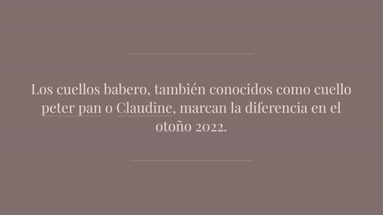Cuello Babero La Silueta Que Triunf En L