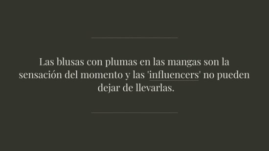 Blusas con plumas en las mangas, la prenda adorada por las 'influencers' que querrás llevar esta Navidad