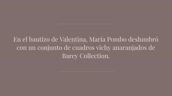 María Pombo confirma que los cuadros vichy también son perfectos para looks de invitada