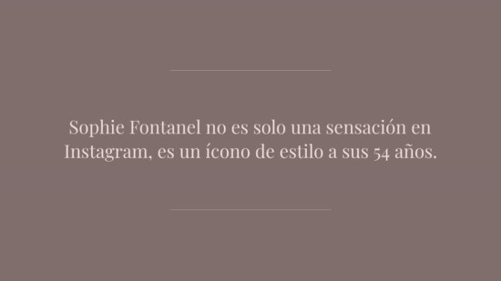 Conoce A Sophie Fontanel La Mujer De 54